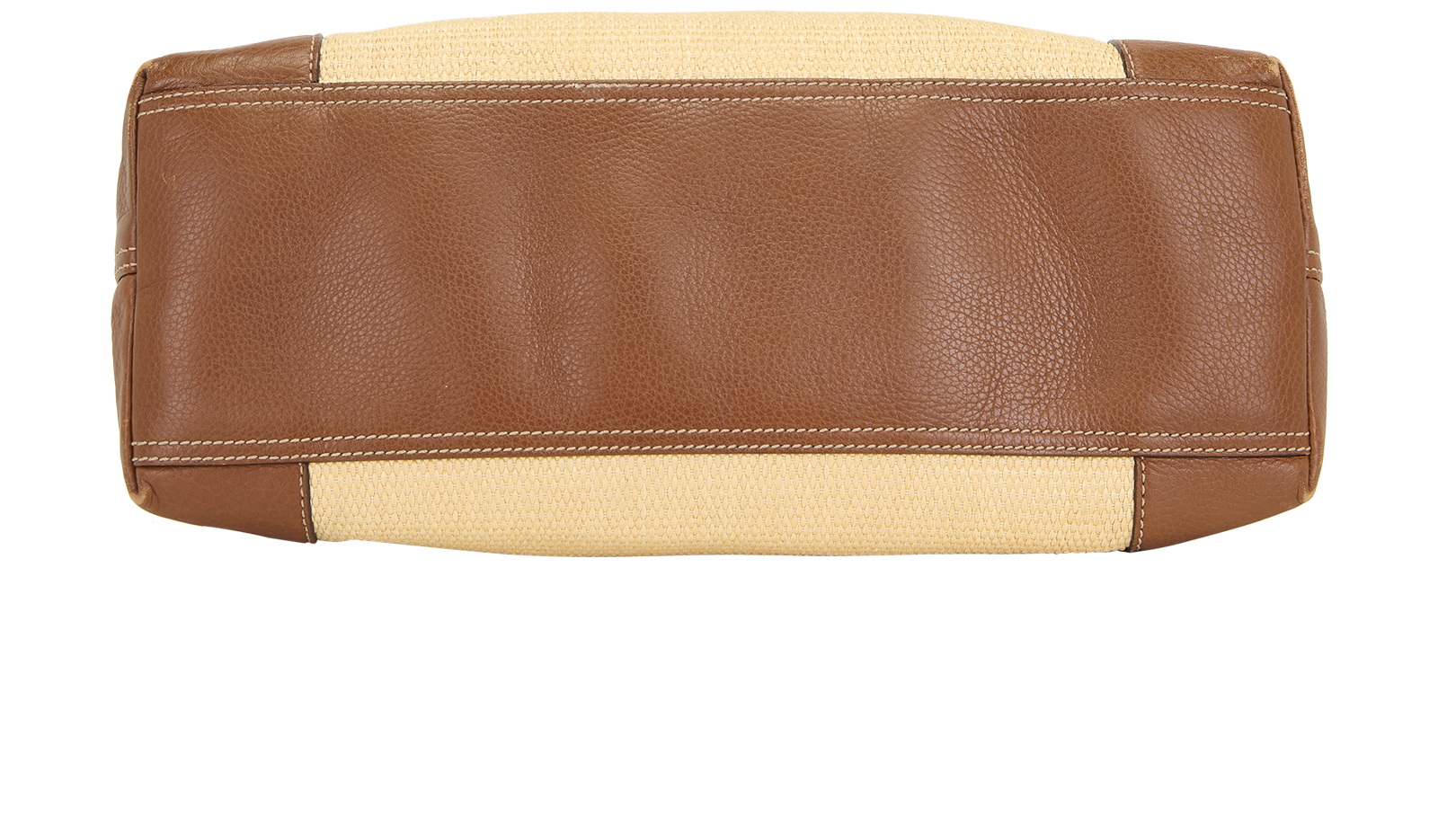 Soho Chain Shoulder Bag, &pound;750, Handbags, Beige/Brown, Leather/Straw, Top view